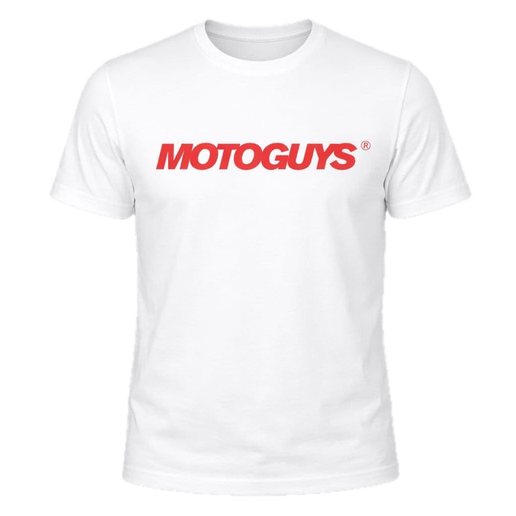 MotoGuys White T-Shirt Front